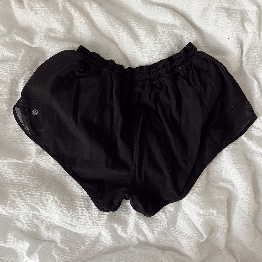 Black Lululemon Hottie hot shorts